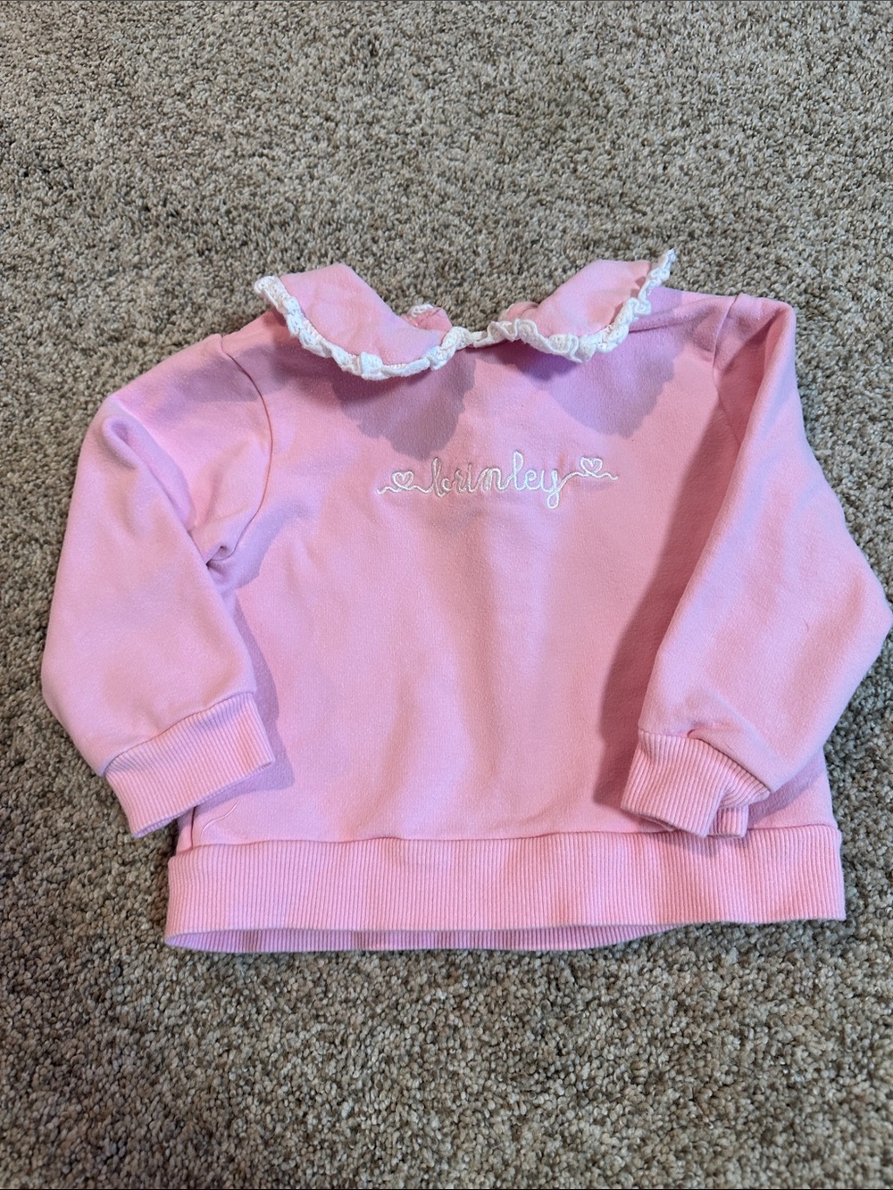 “Brinley” embroidered sweatshirt